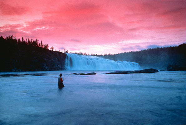 Hunt Falls, Saskatchewan\'s Norden, Kanada