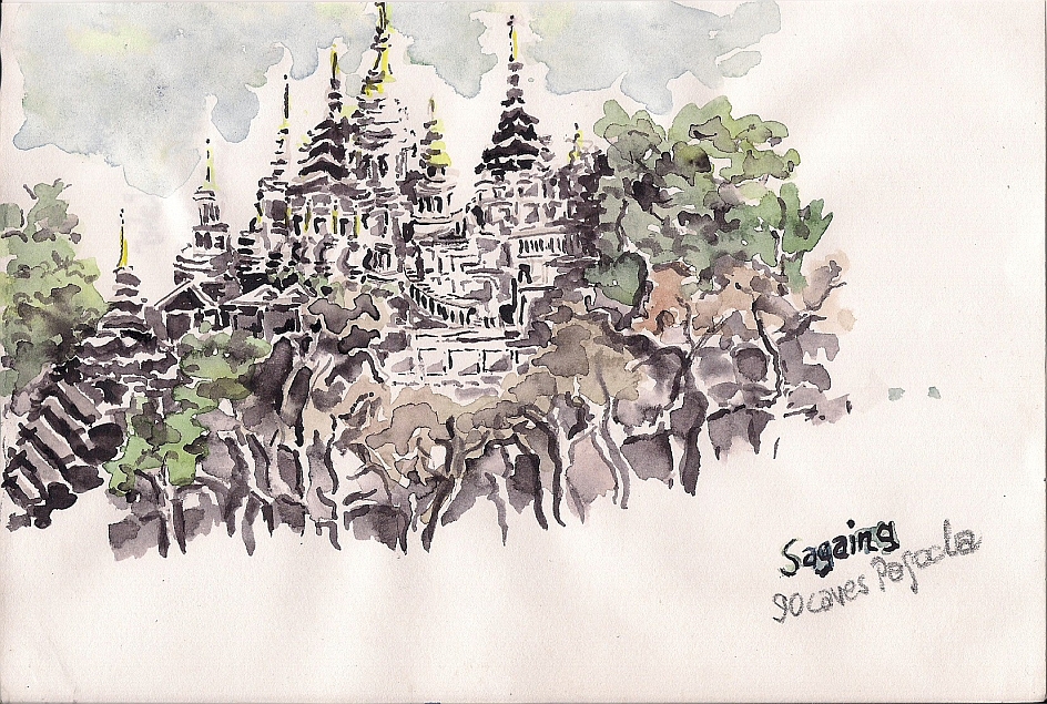 Der 90 Höhlen Tempel von Sagaing