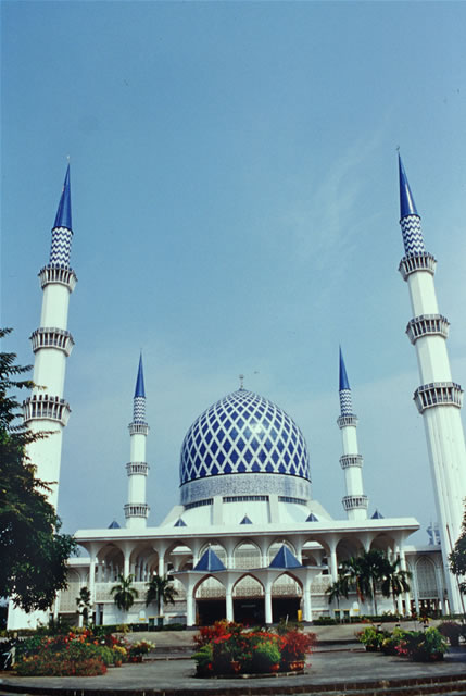 Masjid Shah Alam - Blaue Moschee Selangor, Malaysia