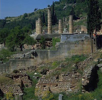 Delphi, Apollo Tempel, Griechenland