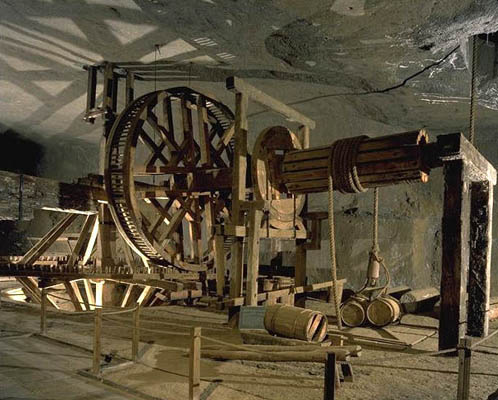 Wieliczka - alte Förderanlagen im Salzbergwerk, Polen