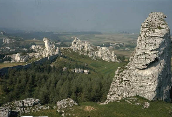 Landschaft der Kraku-Czestochowa Hochebene, Polen