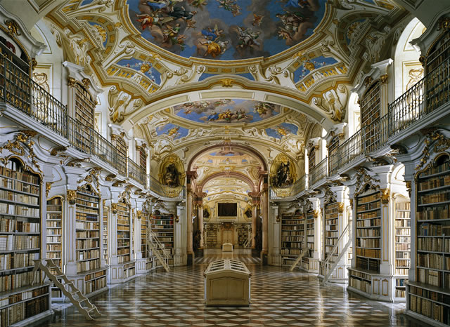 Steiermark - Bibliothek im Kloster Admont [Trumler], Österreich