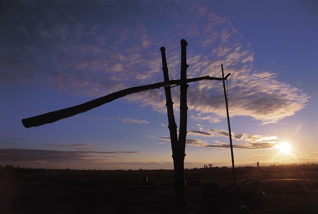 Burgenland - Ziehbrunnen im Seewinkel [Gredler], Österreich