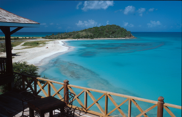 Blick auf Cocobay - View from a Bar at Cocobay, Antigua & Barbuda
