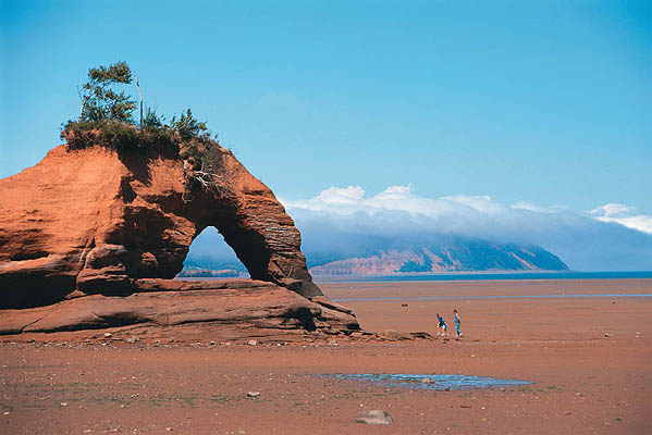 Medford in der Bay of Fundy bei Ebbe, Kanada