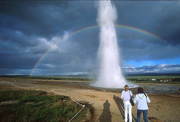 Strokkur in the Geysir area, Island