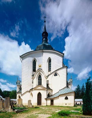 UNESCO, St John Nepomuk\'s Church near Zdar nad Sazavou, Tschechien