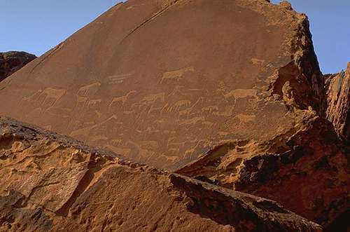 Felsmalereien - Twyfelfontein, Namibia