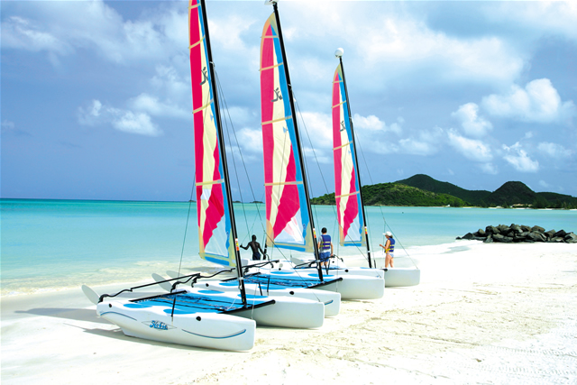 Hobie Cats at Jolly Beach, Antigua & Barbuda