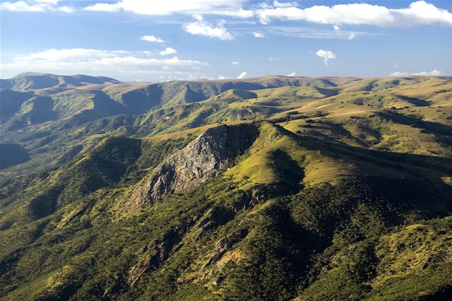 Gebirgszug an der Grenze zu Sambia