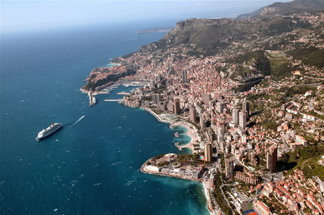 Monaco von oben - Monaco vue du ciel, Monaco