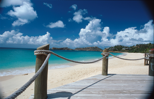 Strand an der Galley Bay - Beach at Galley Bay, Antigua & Barbuda