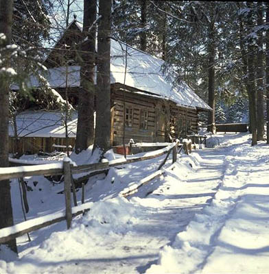 Zakopane - traditionelles Tatra-Haus, Polen