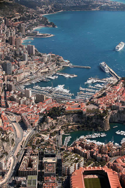 Monaco von oben - Monaco vue du ciel, Monaco