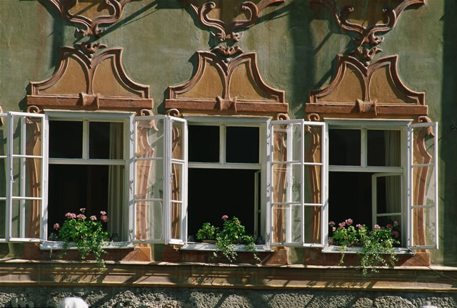 Rückansicht des Geburtshauses von W. A. Mozart in der Getreidegasse [Mayer], Österreich