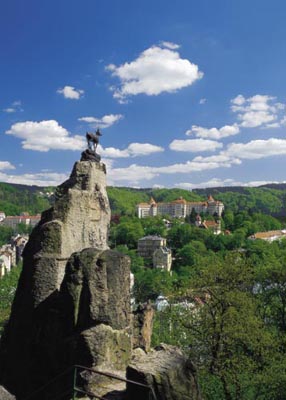 The spa town of Karlovy Vary, West Bohemia, Tschechien