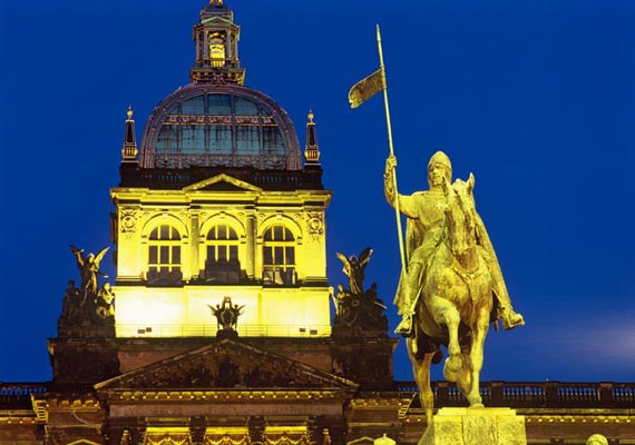 The aquestrian statue of St. Wencisias, Prague, Tschechien