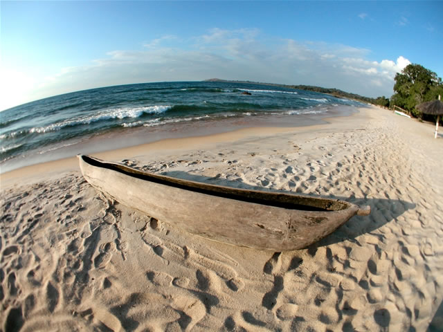 Fischerboot am Malawisee