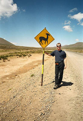 Verkehrsschild, Peru