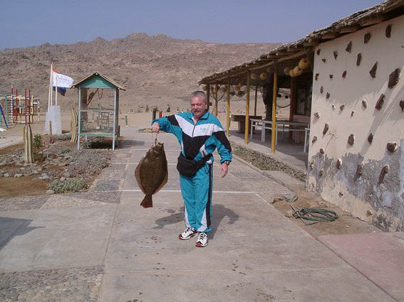 Gefangener Fisch in Puerto Inka, Peru