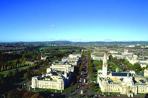 Cardiff, Civic Center, Wales