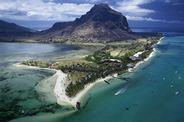 Luftansicht Le Morne, Mauritius