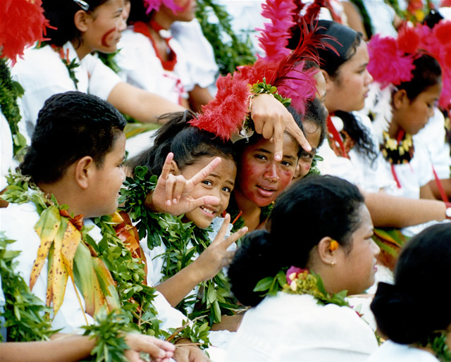 Bei einer religiösen Feierlichkeit - church fete, Tonga