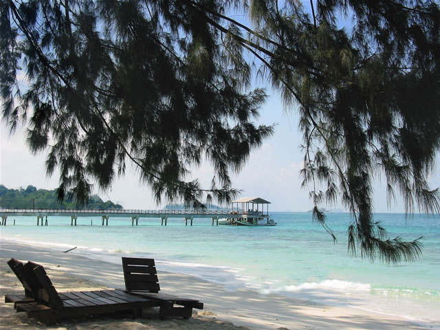 Strand auf Sibu Island , Malaysia