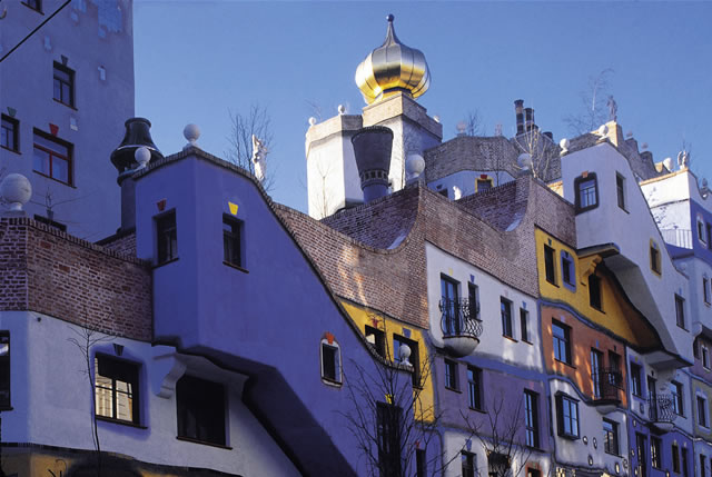 Wien - Hundertwasserhaus in Wien-3 Architekt: Friedensreich Hundertwasser [Wiesenhofer], Österreich