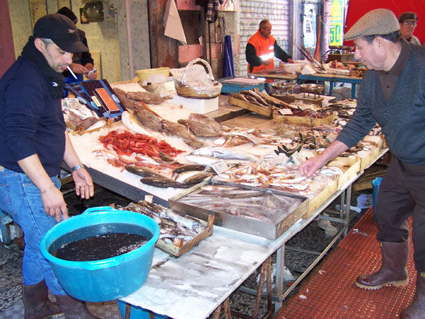 Fischmarkt Palermo, Sizilien