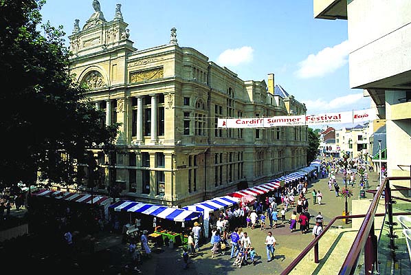 Cardiff Innenstadt, Wales