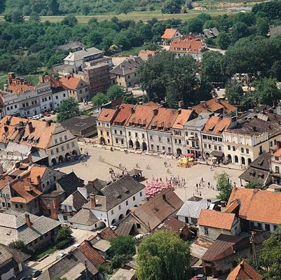 Altmarkt in Kazimierz Dolny, Polen