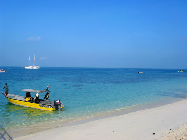 Strand auf Sibu Island , Malaysia