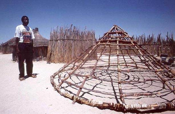 Siedlungen der Owambo, Namibia