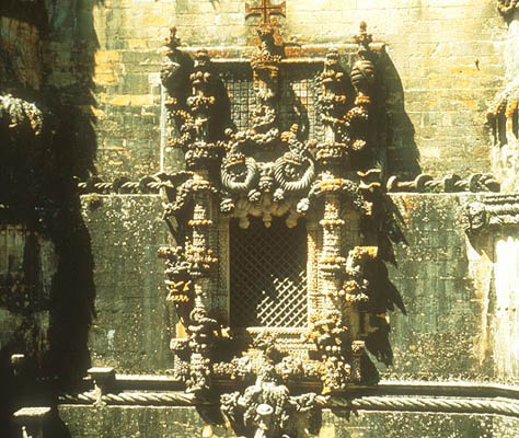 Tomar, Fenster des Christusritterklosters, Portugal