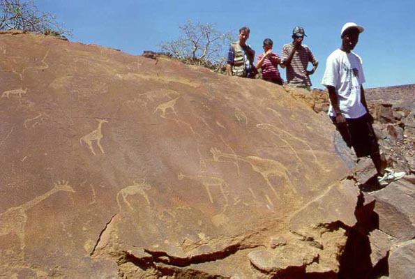 alte Felszeichnungen, Namibia