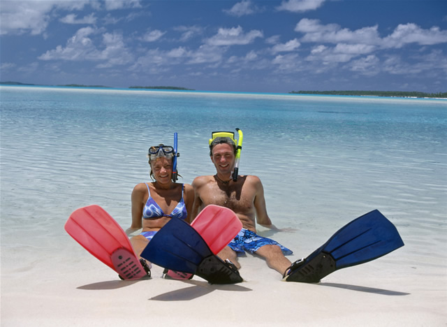 Relaxen am Strand, Cook Islands