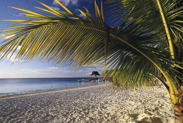 Abendstimmung am Strand, Mauritius