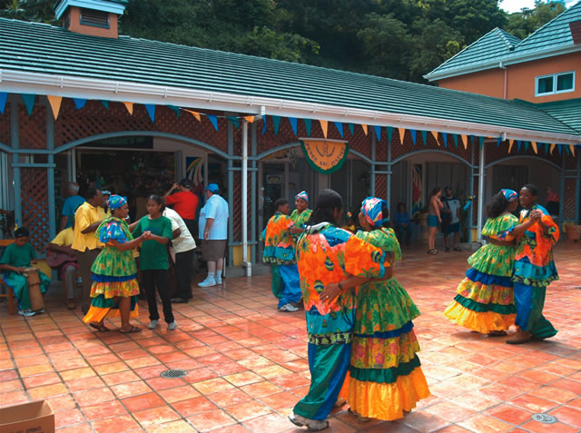 Dancers at Kingstown Cruise Ship Terminal, St Vincent and the Grenadines
