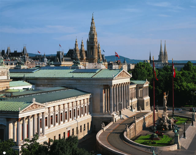 Wien - Das Parlament, Ringstraße [Popp], Österreich