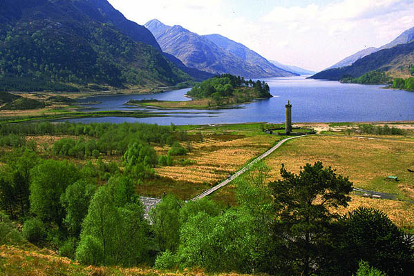 Loch Shiel, Glenfinnan Monument, Schottland